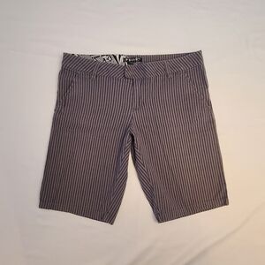 Volcom Gray Striped Shorts